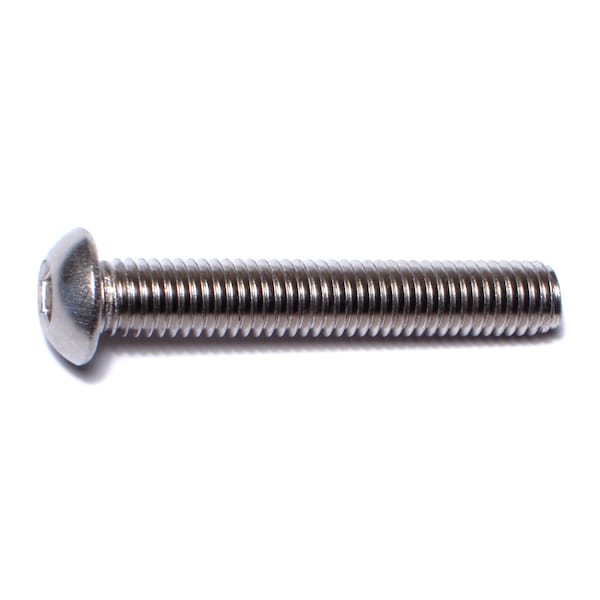 Midwest Fastener M8-1.25 Socket Head Cap Screw, Button, Plain Stainless Steel, 50 mm Length, 3 PK 75585 - main